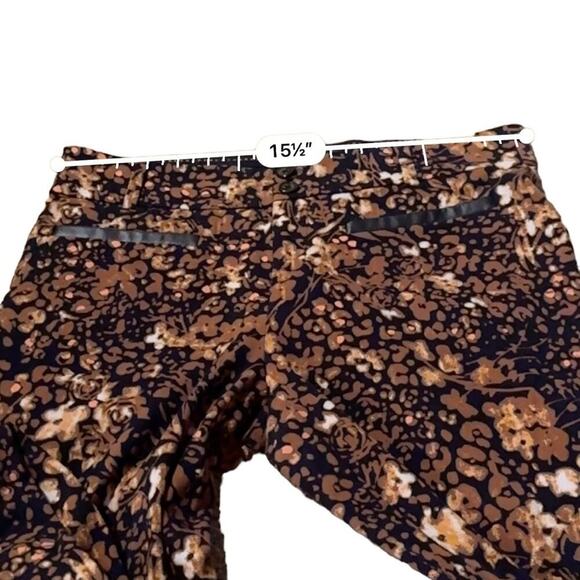 Anthropologie The‎ Essential Slim Autumn Floral Print Trouser Pants Sz 8 - Picture 13 of 15